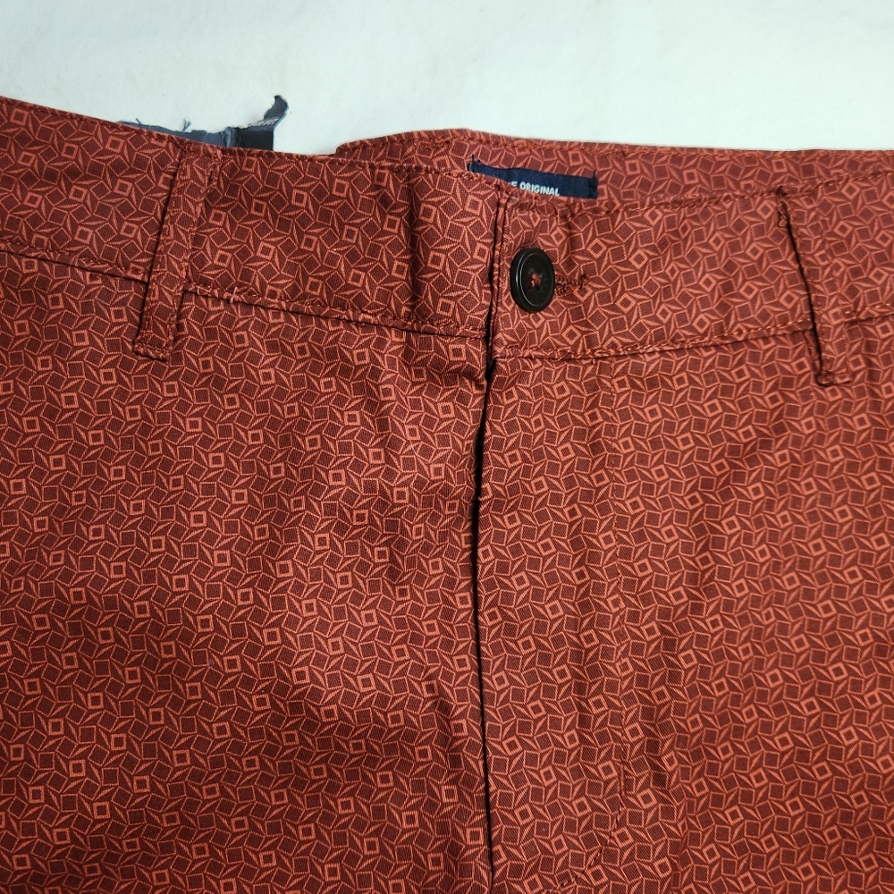 Ben Sherman red rust, flat front men's short size 30 - Picture 3 of 7